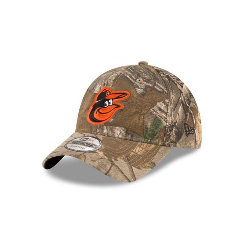 MLB Baltimore Orioles Realtree 9Twenty Adjustable (ZFG0142) - Brown New Era Caps